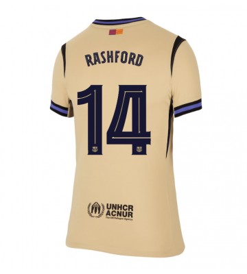 Barcelona Marcus Rashford #14 Segunda Equipación Mujer 2025-26 Manga Corta